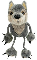 The Puppet Company burattino da dito lupo - giocattolo animale grigio