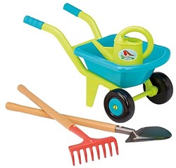 Ecoiffier carriola set da giardino giocattolo per bambini con attrezzi