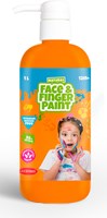 Face & Fingerpaint flacone arancione trucco 1L pittura bambini sicura