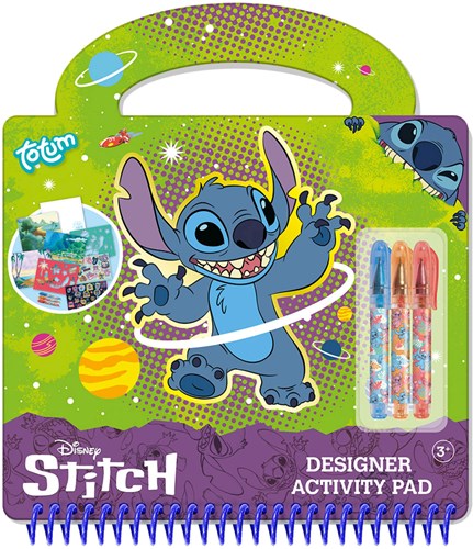 Totum Stitch libro attività - divertimento creativo con disegni e adesivi