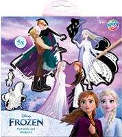 Disney Frozen adesivi da grattare - set creativo con penna 5 pezzi