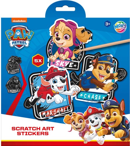 Bambolino Toys Paw Patrol adesivi da grattare con penna - giocattolo creativo