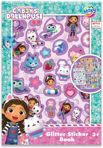 Creative Craft Group libro di adesivi glitter Gabby's Dollhouse A5 bambini