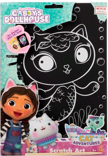 Canenco Gabby's Dollhouse set arte da grattare - poster creativi per bambini