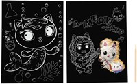 Canenco Gabby's Dollhouse set arte da grattare - poster creativi per bambini-2