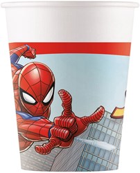 Globos Bicchieri di carta Spider-Man FSC 200ml - 8 pezzi festa Marvel