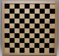 HOT Games scacchiera dama triplex nera 40cm bordo in faggio