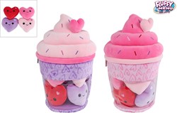 Van Manen peluche gelato con cuori - Fluffy Menu 36cm giocattolo
