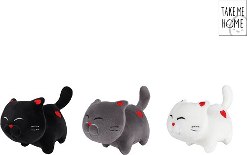 Take Me Home peluche gatto morbido 16cm multicolore giocattolo
