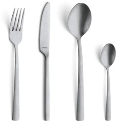 Amefa set posate vintage stonewash - set 16 pezzi acciaio inox