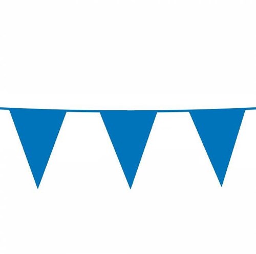 Folat bandierina XL blu scuro 10 metri ghirlanda plastica festa