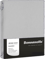 Hoeslaken jersey licht grijs 90x200cm