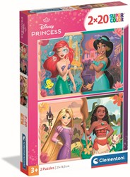 Clementoni puzzle Disney Princess 2x20 pezzi - puzzle bambini cartone