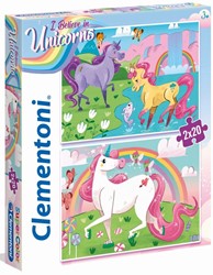 Clementoni Brilliant Puzzel Eenhoorn, 2x20st.