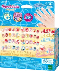 Aquabeads set ricarica magica unghie - giocattolo creativo per bambini
