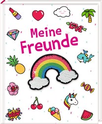 Vedes libro degli amici Funny Patches con paillettes e calendario compleanni