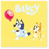 Bluey tovaglioli di carta 20 pezzi - Giallo - Decorazione festa bambini-2