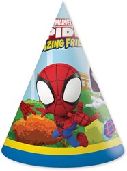 Globos cappellini festa Spidey compleanno cartone Marvel 6 pezzi