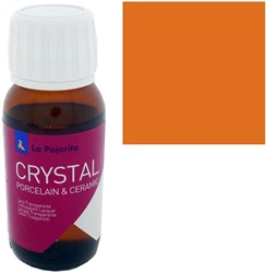 La Pajarita vernice per vetro arancione 50ml - pittura creativa per vetro