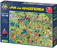 Jumbo puzzle Jan van Haasteren percorso cani 1000 pezzi cartone animato-2