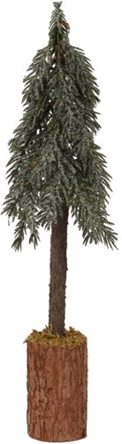 Decoris albero di Natale artificiale mini su tronco verde decorazione natalizia 45cm