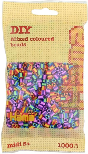 Hama perline da stirare - a righe - 1000 pezzi - mix creativo-2