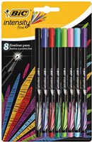 BIC set fineliner - Intensity pennarelli 8 colori per disegnare