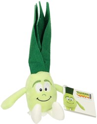Peluche porro morbido - giocattolo verdura soffice 15cm