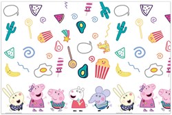 Globos tovaglia Peppa Pig plastica decorazione festa compleanno