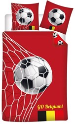 Copripiumino Belgio cotone calcio 140x200cm bambini rosso
