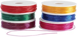 Colorations cordino per perline elastico giocattolo colorato 6 rocchetti 55 metri
