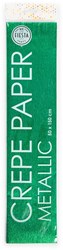 Globos carta crespa metallizzata verde 50x150cm carta per hobby