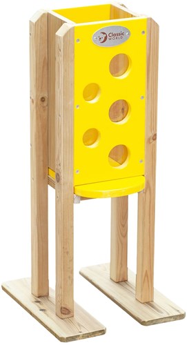 Classic World mulino di sabbia in legno con fori - giocattolo da esterno sostenibile
