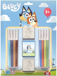 Bluey set creativo di timbri 11 pezzi per bambini - multicolore