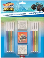 Hot Wheels set timbri giocattolo creativo 11 pezzi per bambini