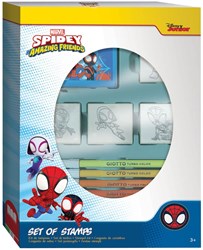 Multiprint Spidey set timbri giocattolo creativo con 4 timbri