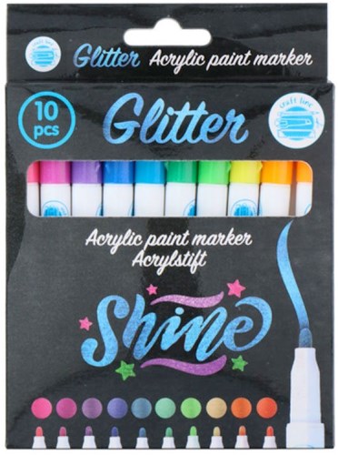 Acrylstiften glitter