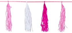 Folat Ghirlanda Rosa - Decorazione Festa 3 metri - Banner Festivo