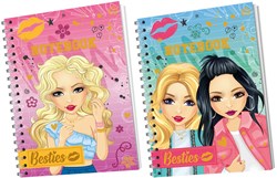Besties quaderno A5 per bambini - 50 pagine - carta colorata