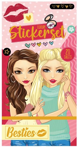 Besties libro adesivi lusso 20 fogli adesivi moda bambini