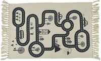 Tappeto gioco traffico multicolore 80x120cm strada auto bambini