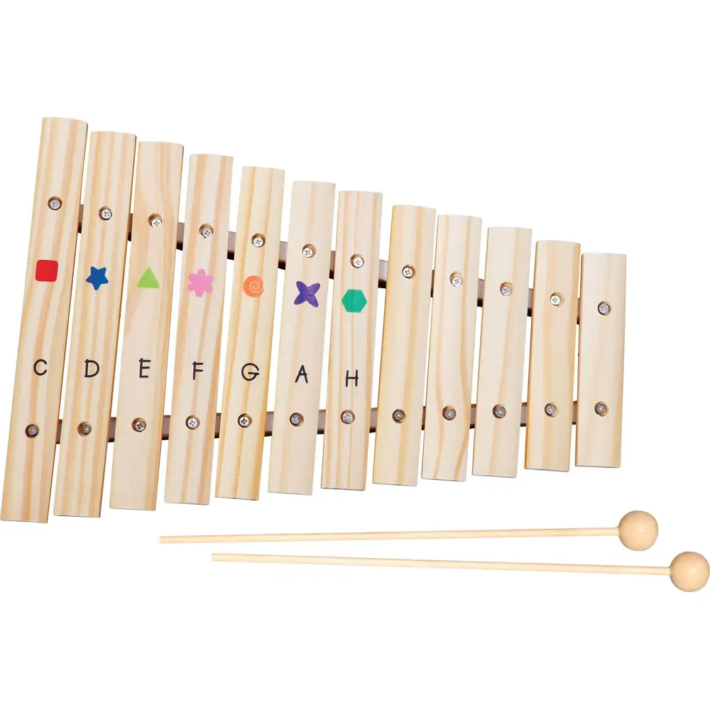 Vedes xilofono giocattolo in legno con 12 toni per bambini