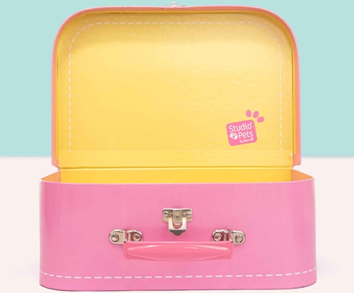 Studio Pets valigia giocattolo rosa large - valigia in cartone per bambini-3