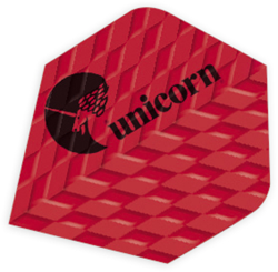 Unicorn alette da freccette Q.100 Plus rosse - 100 micron - standard