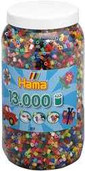 Hama perline da stirare - grande barattolo con 13.000 perline colorate