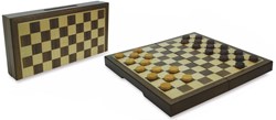 HOT Games dama magnetica noce intarsiata 23x23x2cm