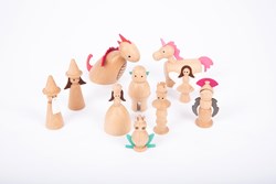TickiT figure di fantasia in legno - set giocattolo magico 10 pezzi