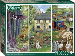 Jumbo puzzle Woodland Farm - puzzle 1000 pezzi adulti