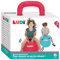 Ludi palla saltellante XXL rossa - giocattolo palla saltellante per bambini 55 cm-3