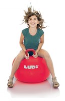 Ludi palla saltellante XXL rossa - giocattolo palla saltellante per bambini 55 cm-2